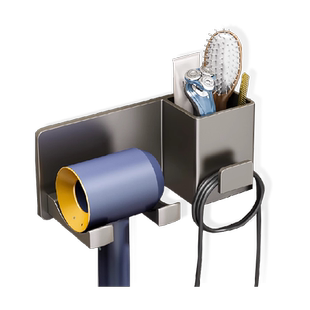 包邮优勤吹风机免打孔置物架卫生间浴室壁挂式收纳架子电吹风支架