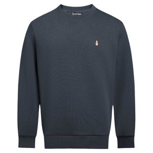 【弹力柔滑】暇步士男装2025秋季新款舒适休闲基础百搭圆领卫衣