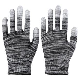 薄款PU涂指涂掌防滑耐磨尼龙涂胶轻薄透气男女打包防静电劳保手套