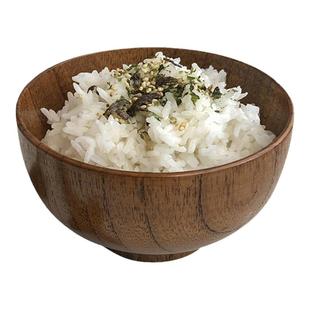 安宅小星 日式手工木碗家用甜品碗酸奶碗 日料米饭碗汤碗 4.5英寸