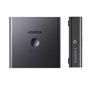 绿联HDMI切换分配器矩阵2进2/4出4k高清多双电脑主机同时显示分屏器一分二/四屏幕视频拓展器自带音频+光纤口