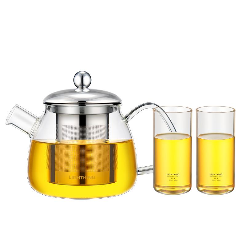 明尊茶水分离耐高温玻璃功夫茶具
