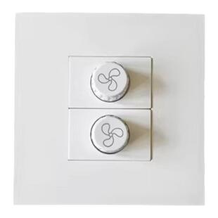 86型无极旋钮电风扇老式吊扇控制器调速器插座面板三位调速开关