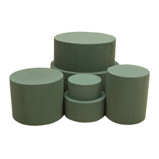 圆柱花泥鲜花泥圆形花艺包装抱抱桶奶茶花香烟礼盒插花底座超吸水