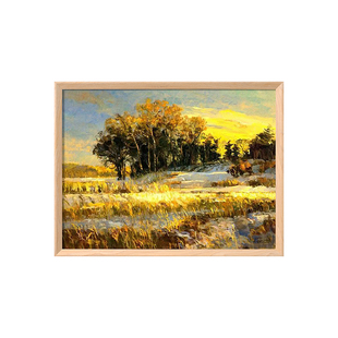 现代实木油画框外框装裱数字油画相框定制任意尺寸边框架定做挂墙