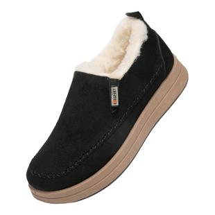 高帮鞋女款2025新款轻便老北京棉鞋女士软底平底鞋加绒加厚妈妈鞋