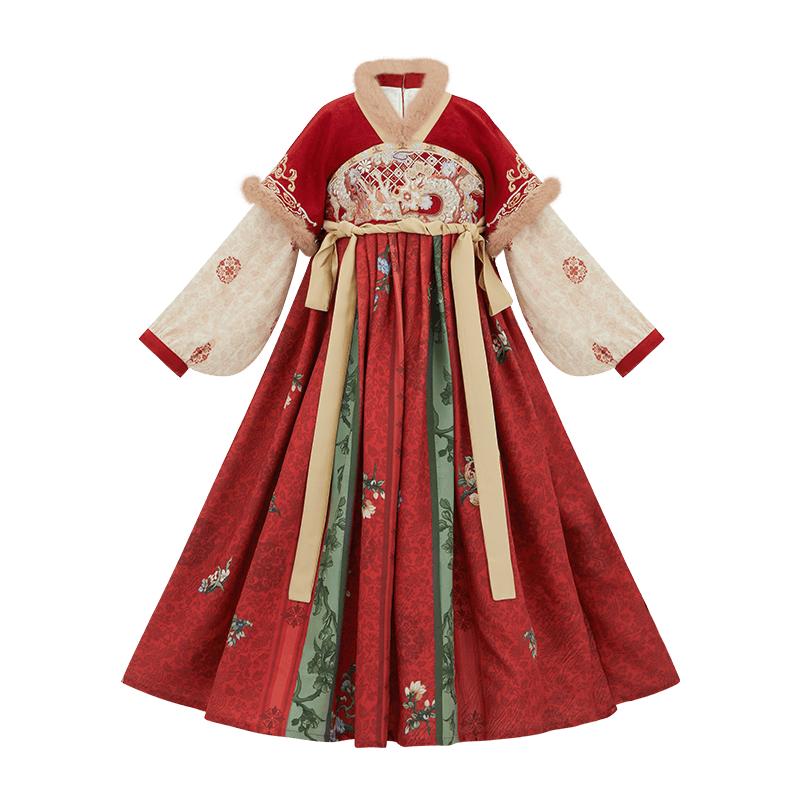 拜年服十三余女童春季