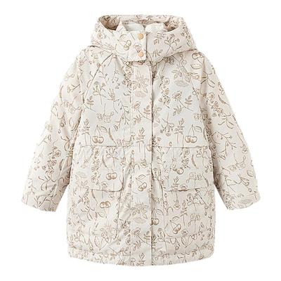 森马儿童羽绒服秋冬装三防中长款冬装时尚派克服连帽女童宝宝外套
