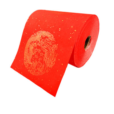 万年红对联宣纸空白手写对联