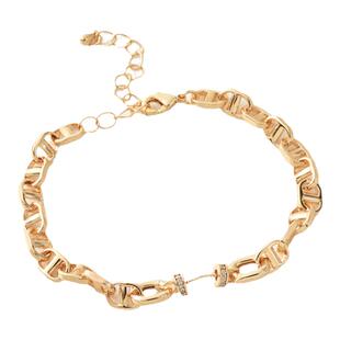 高保14K包金成品O字链珍珠手链手工diy白金色黑色猪鼻孔CD链项链