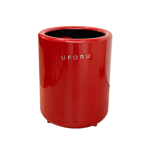 滚轮垃圾桶奶油风2025新款家用客厅厨房高颜值复古内外双桶大容量