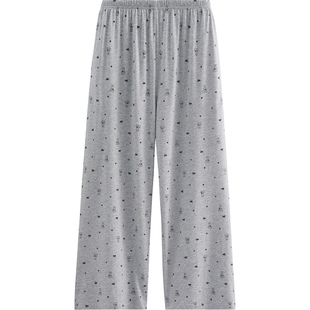 芬腾纯棉睡裤女士春夏季薄款长裤居家休闲可爱女款大码家居裤单裤