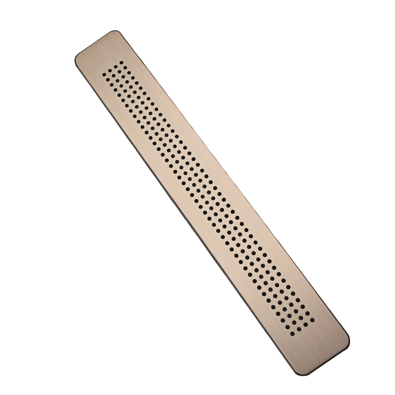 铝合金密孔透气网长方形单面通风散气孔橱柜衣柜鞋柜装饰孔格栅