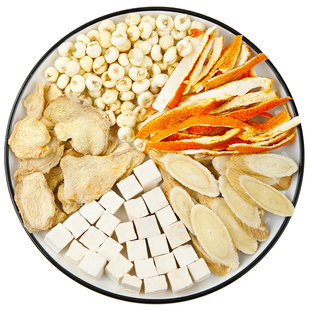 生姜3片黄芪15g茯苓12g浙贝母9陈皮6g组合装中药材煮水泡喝代茶饮