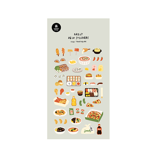 韩国Suatelier小清新卡通贴纸 可爱平面插画少女手帐相册装饰贴画