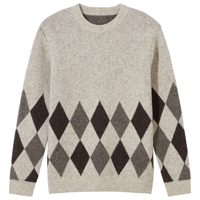 热风2025年冬季男士时尚针织衫