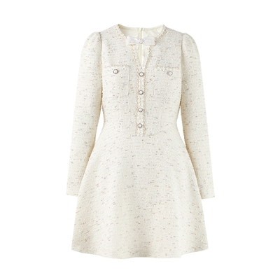 MISSCOCOON可可尼粗花呢连衣裙
