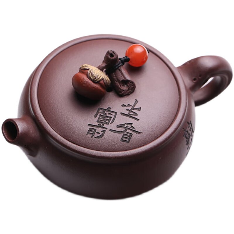 紫砂壶柿子壶大口泡茶壶小品壶