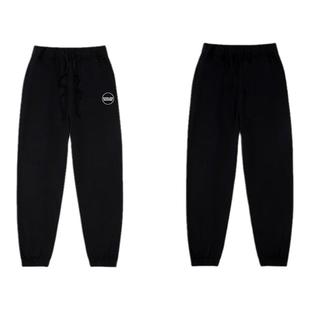 330克 boiler room卫裤重磅纯棉毛圈 3m反光运动缩腿束腿小脚裤子