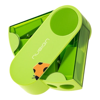 【学生专用】得力护目双孔卷笔刀