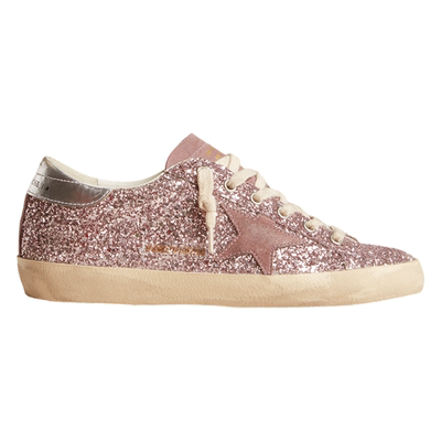 【亚太限定】Golden Goose女Super-Star粉色亮片休闲脏脏鞋GGDB