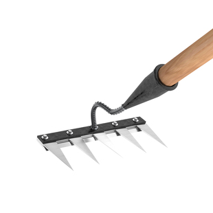 锰钢耙子多功能除草工具农用锄头五齿铁钉耙锄草神器犁地种菜农具