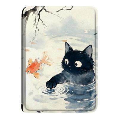 可爱猫咪适用Kindle2025款Scribe11Colorsoft笔槽电子书壳保护套