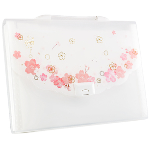 得力72543竖式文件夹伸缩风琴包高中分类大容量多层学生用桌面收纳卷子整理放试卷归纳书立书夹资料册