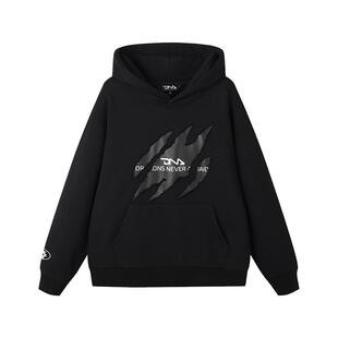 【DNA官方】连帽卫衣男2025年秋冬重磅拉绒龙爪切割印花潮流外套