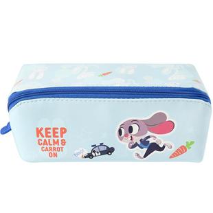 iiGEN一正学生文具疯狂动物城方方笔袋 学生专用高颜值大容量耐磨防水PU皮大开口笔袋文具收纳袋笔盒尼克朱迪