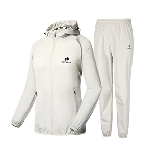 HOTSUIT后秀暴汗服女套装秋季户外运动跑步健身服女爆汗服两件套