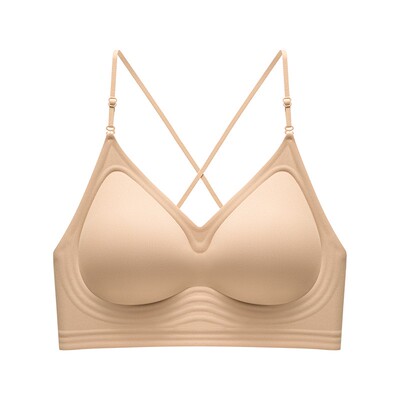 都市丽人挂脖内衣女美背夏季薄款