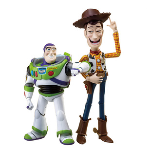 野兽王国皮克斯玩具总动员胡迪巴斯光年可动公仔手办新年礼物