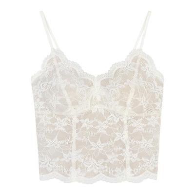 JoyceBra法式蕾丝带胸垫保暖背心