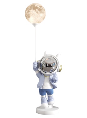 宇航员太空人落地摆件月球灯台灯