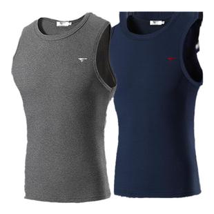 七匹狼羊毛保暖背心男加绒加厚棉毛衫马甲贴身打底无袖衫内衣坎肩