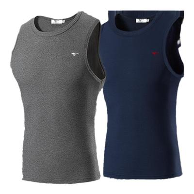 七匹狼男式羊毛加绒加厚保暖背心