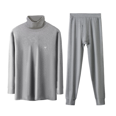 七匹狼纯棉高领秋衣男款防风保暖