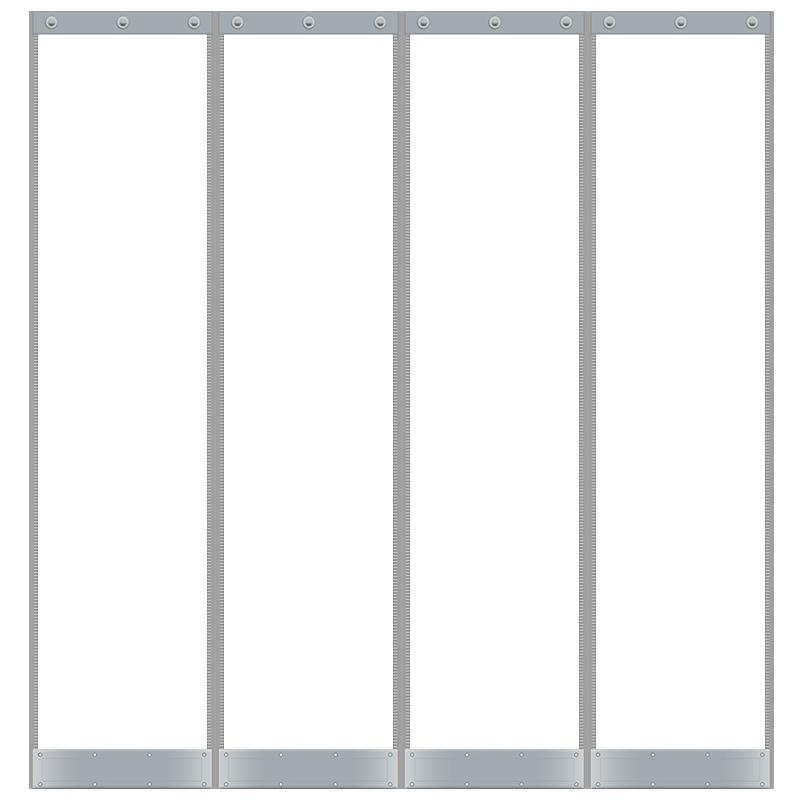 超市門面專用門簾夏季擋風(fēng)隔熱空調(diào)門簾店鋪商用PVC透明軟門簾子