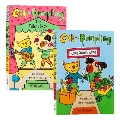 小猫与团子系列2册英文原版绘本