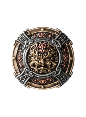 兵器库·虎头盾丨琢匠小众桌面摆件大玩家武器包古代盾牌模型摆件