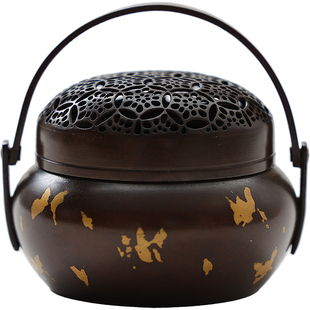 纯铜手炉取暖怀炉古代暖手炉小香炉家用室内碳炉手捧暖炉冬季铜炉