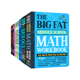 英文原版 Everything You Need to Ace in One Big Fat Notebook 美国中学生优等生学霸课堂笔记 畅销学科工具参考书 重要学科知识