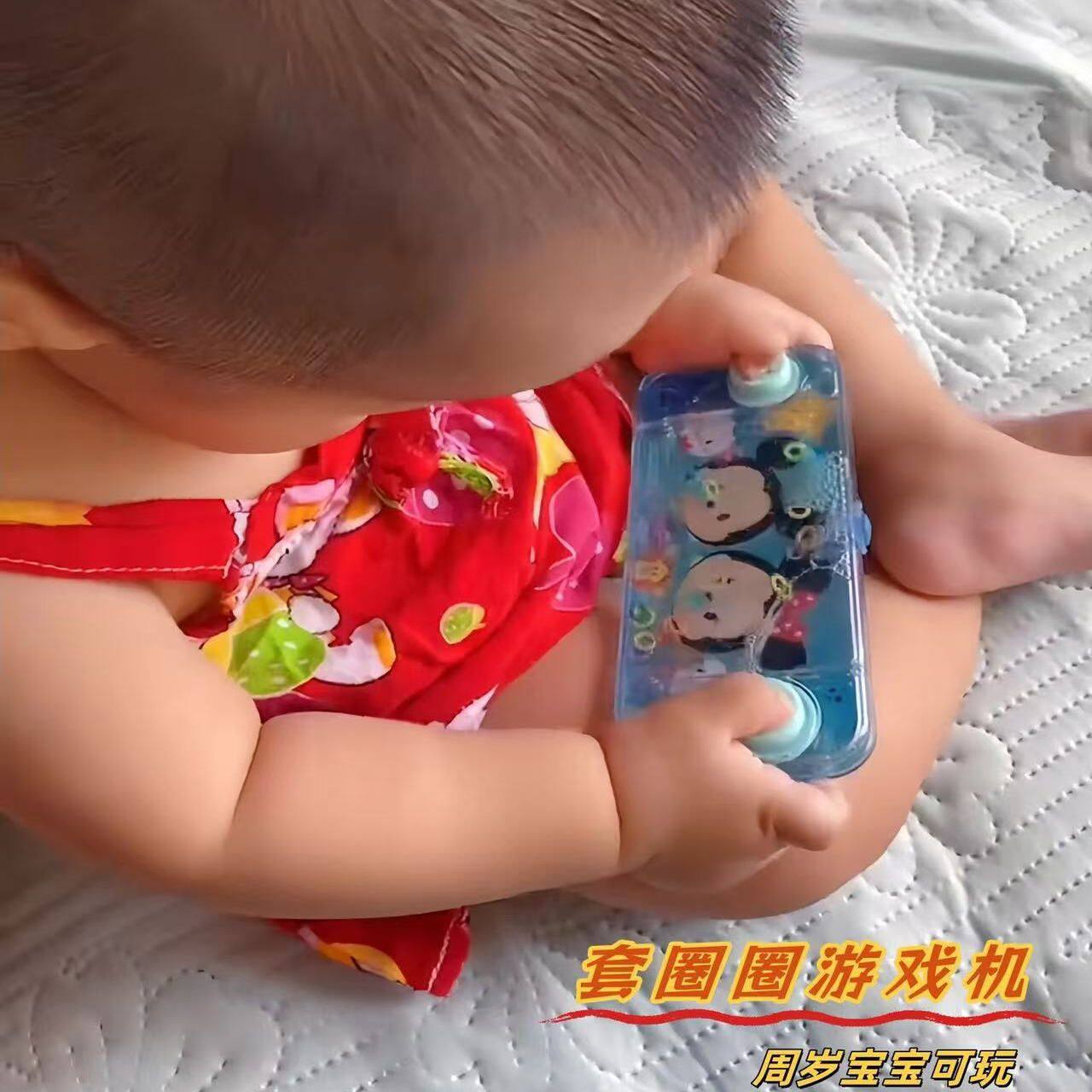 水中套圈圈游戏机益智按压式泡泡圈玩具套环幼儿园毕业礼物送全班