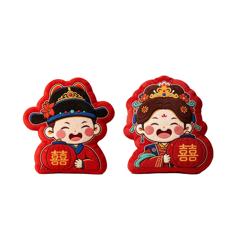 压床娃娃一对结婚新款高档