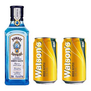 Bombay孟买蓝宝石金酒金汤力基酒200ml英国进口毡酒gin酒杜松子酒