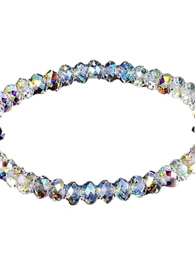 奥特莱斯折扣店撤柜时尚七彩白蓝紫黄绿水晶手链女轻奢高级感手串