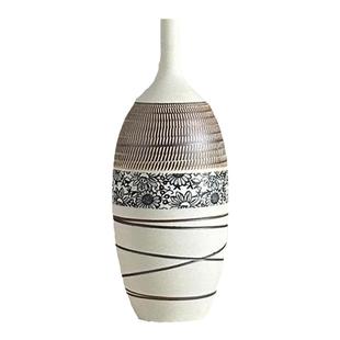 新中式陶瓷花瓶茶室禅意插鲜花瓶仿古家居客厅摆件酒店民宿景德镇