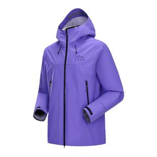 骆驼喜马拉雅专业硬壳冲锋衣女防风防水紫色外套男秋冬户外登山服