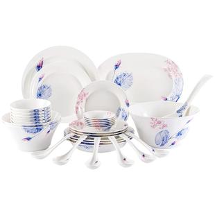 玛戈隆特荷莲盛宴新中式风餐具骨瓷碗中国风面碗国风汤碗骨瓷餐具